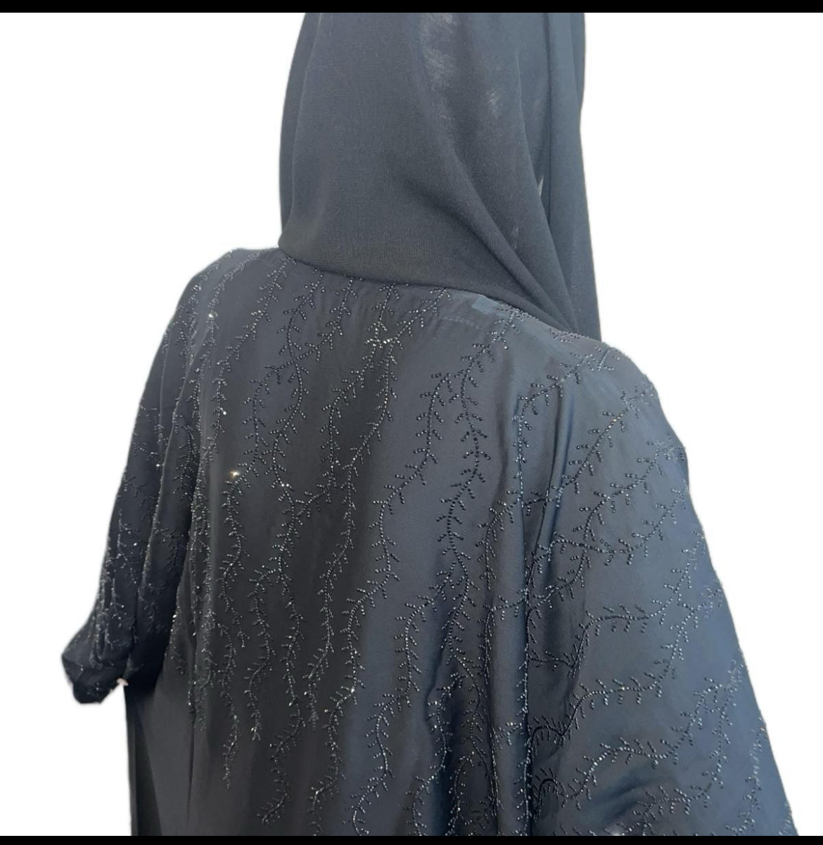DARK CASUAL BUTTON ABAYA WOMENS WEAR