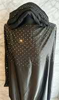 SATIN INNER WAIST TIE ABAYA
