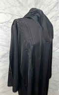 CLASSY BLACK BUTTON ABAYA